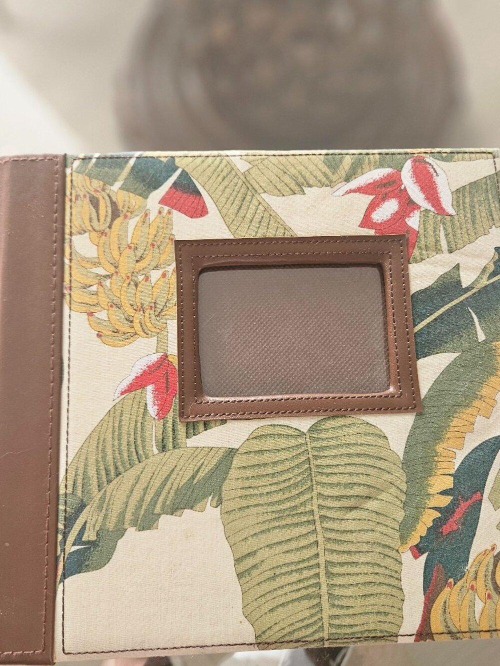 Leather bound Tropical photo album